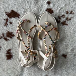 Braided Multicolor Sandals